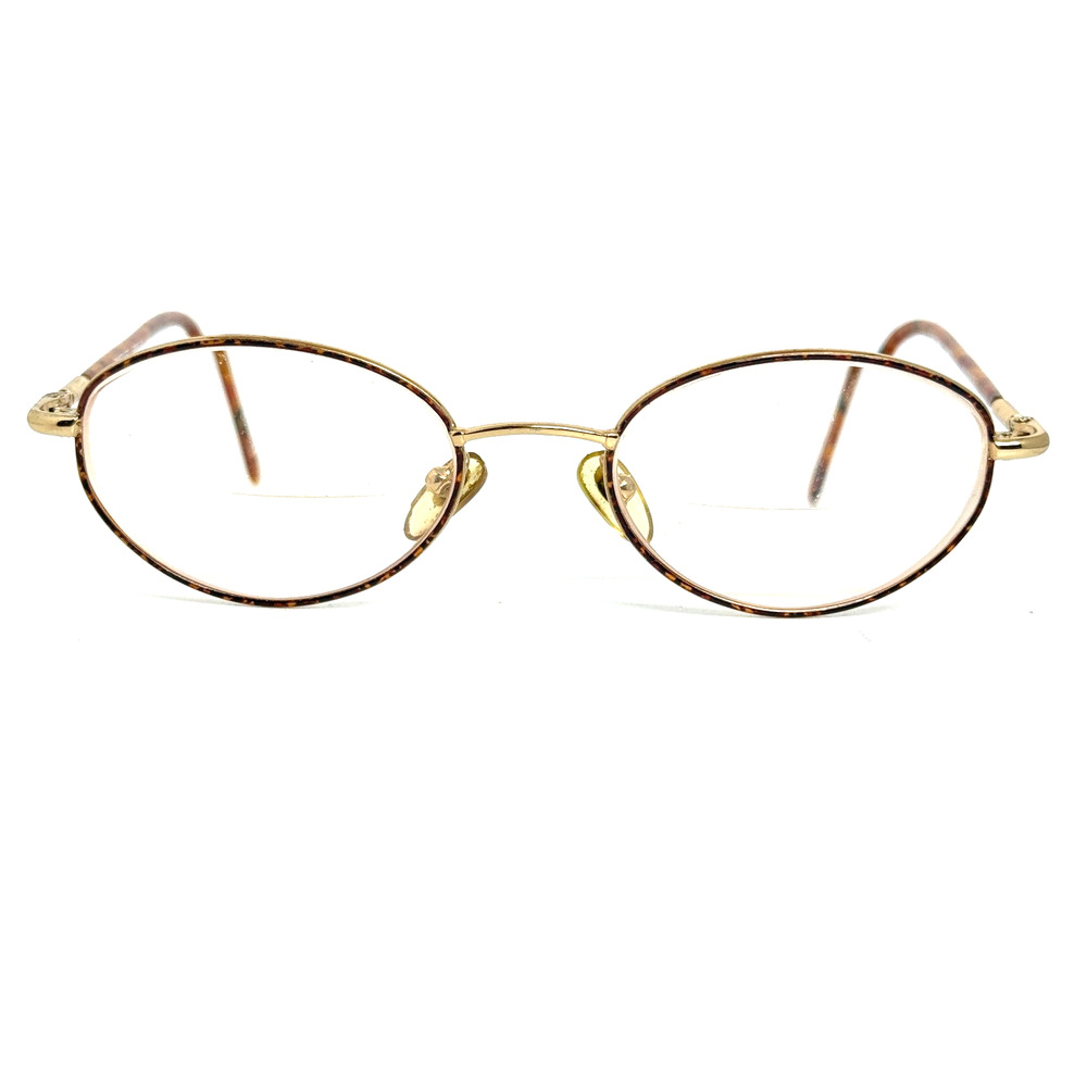 EYE Q Brand Eyeglasses Frames‎ Amber & Gold Full Rim 51-19-140 Frame H18886